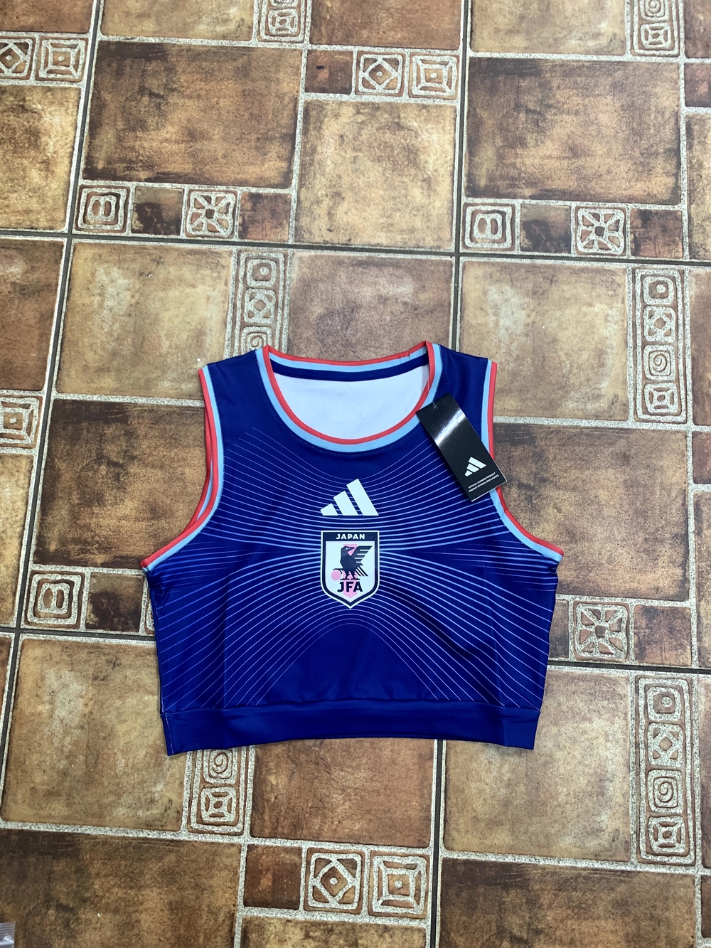 Adidas Japan 2026 World Cup Women's Cropped Top Jersey Size M